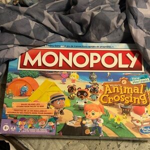 Hasbro Monopoly Animal Crossing Board Game - Red, Yellow, Blue, Green